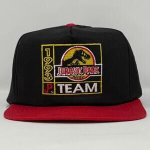 Deadstock Vintage Jurassic Park snap back hat 1993 90s Team McDonalds New Old